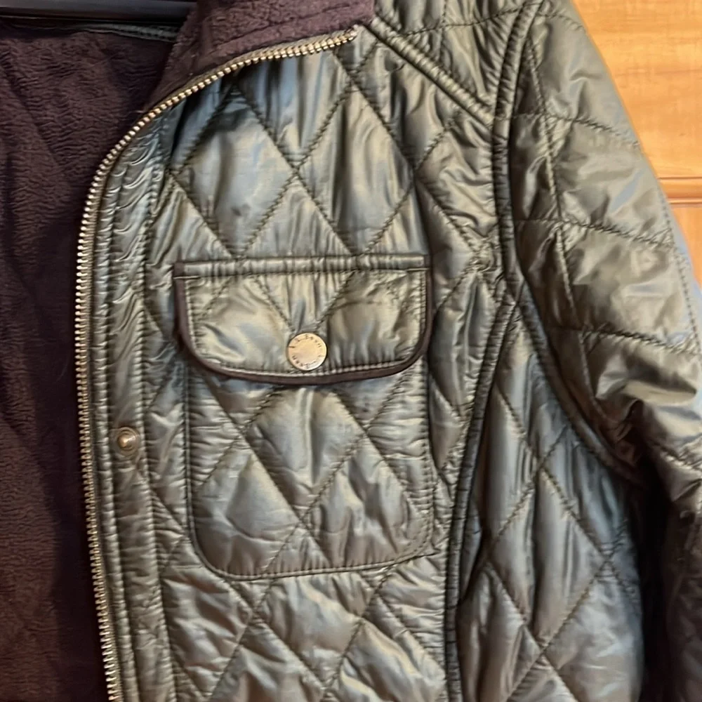 LL Bean Women’s quilted riding jacket size M - Picture 3 of 5